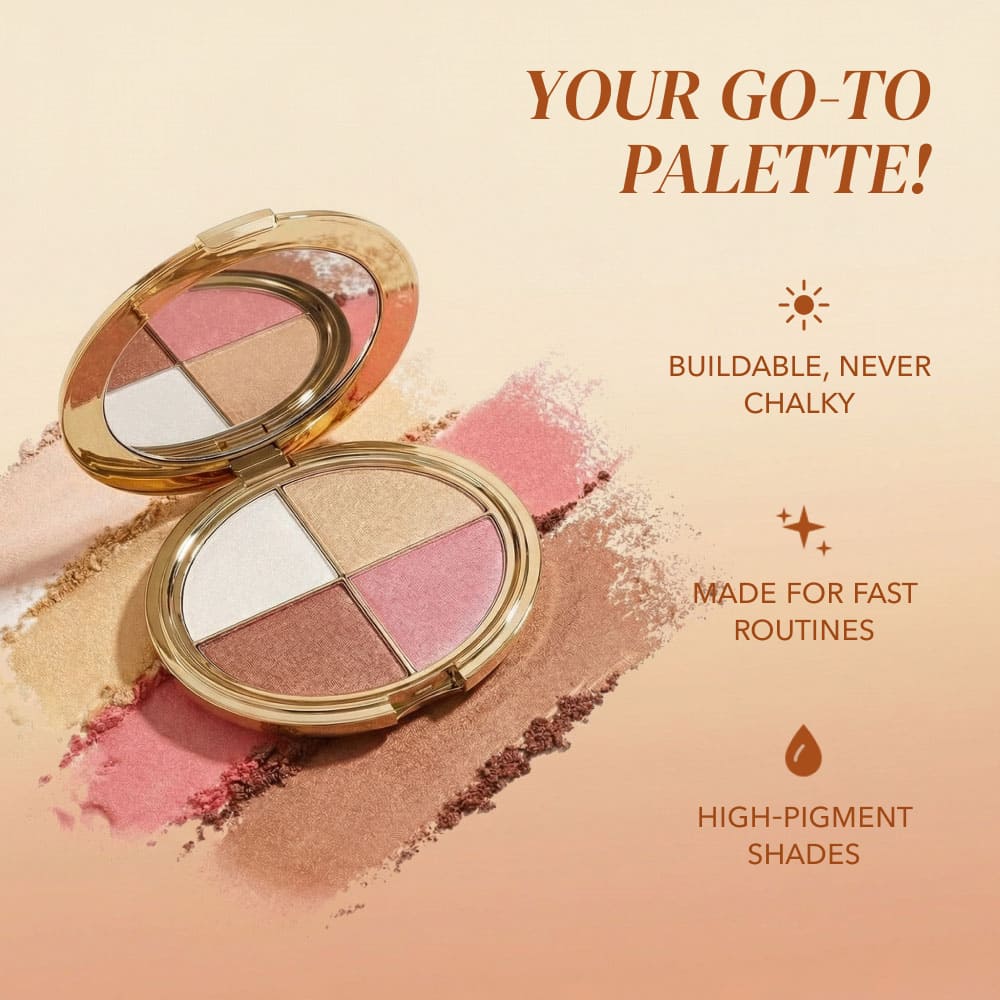 Four versatile palette shades